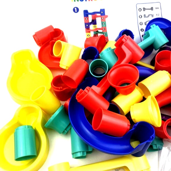 Marble Run Set 56pc Toys Children Kids Building Contruction Boys Girls Plastic - Picture 2 of 6